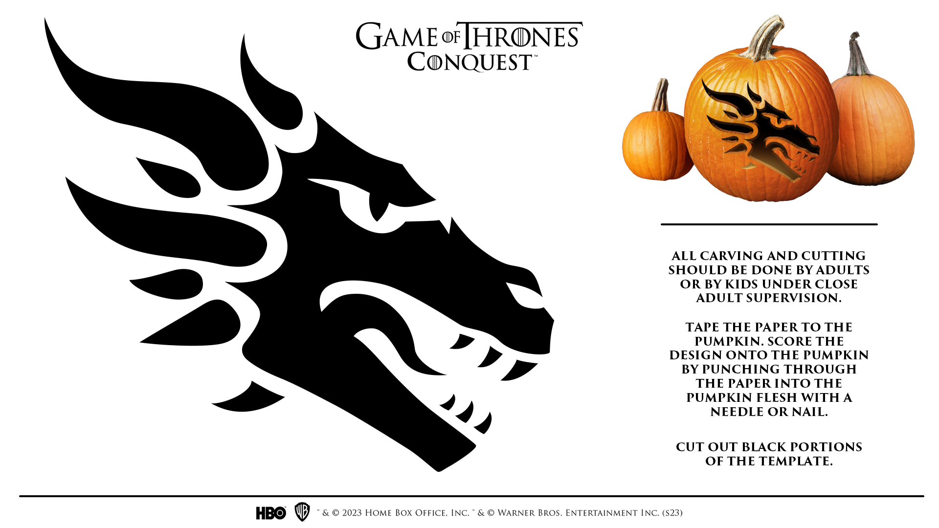 printable dragon pumpkin carving stensils